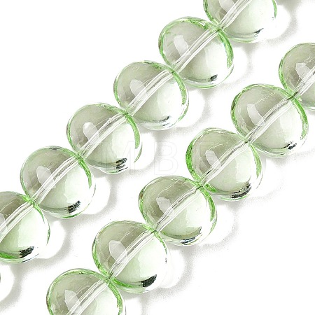 Transparent Electroplate Glass Beads Strands EGLA-N012-06C-1