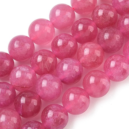 Dyed Natural Malaysia Jade Beads Strands G-G021-01D-03-1