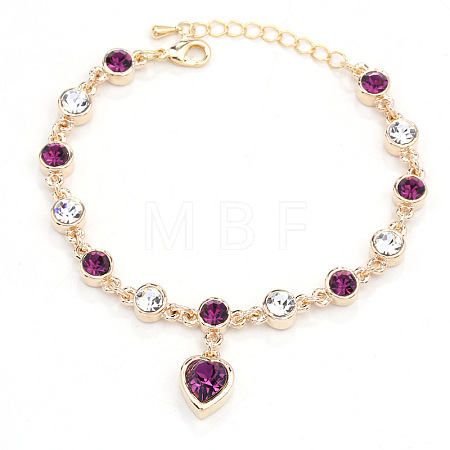 Alloy Rhinestone Charm Bracelets FS-WG1766B-14-1