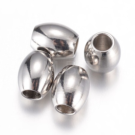 Tarnish Resistant 304 Stainless Steel Spacer Beads STAS-P100-33P-1