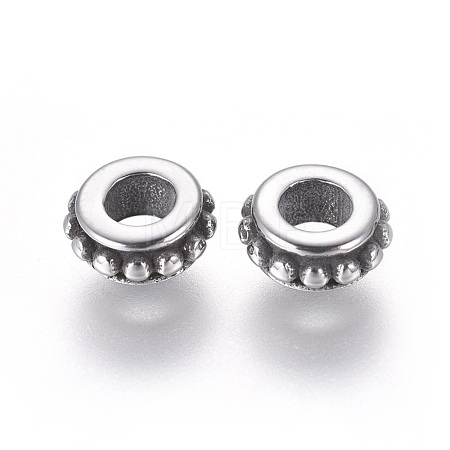 304 Stainless Steel Spacer Beads STAS-G204-35AS-1