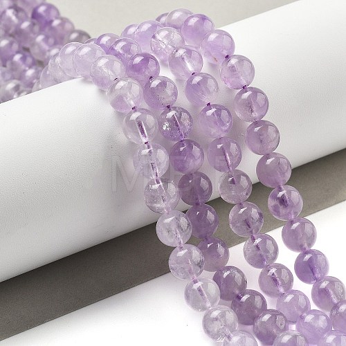 Natural Amethyst Beads Strands G-F306-11-8mm-1