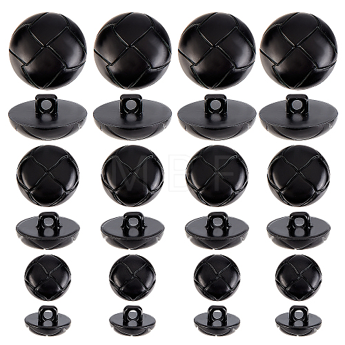 100Pcs 1-Hole Plastic Buttons BUTT-CA0001-05A-1