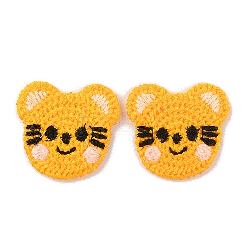 Animal Polyester Knitted Appliques DIY-WH0399-42E-1