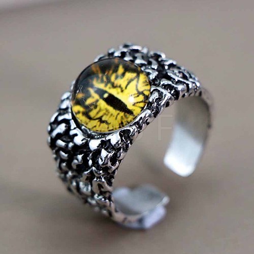 Dragon Eye Men's Fashion Ring Zinc Alloy Hip-hop Ring UA5385-9-1