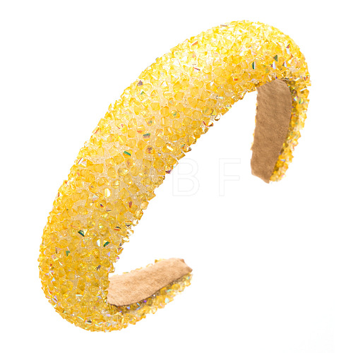 Resin Sponge Hair Bands PW-WG93054-04-1