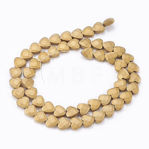 Electroplate Non-magnetic Synthetic Hematite Beads Strands G-P367-I-06-1