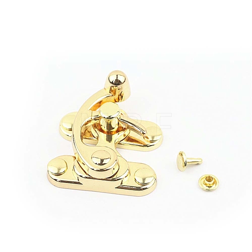 Zinc Alloy Wooden Box Lock Catch Clasps PW-WG533CA-01-1