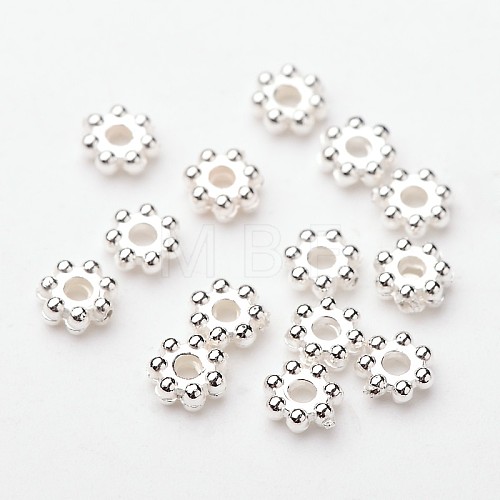 ABS Electroplated Snowflake Plastic Spacer Beads X-KY-I002-01B-1