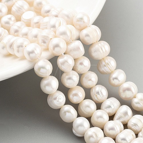 Natural Cultured Freshwater Pearl Beads Strands PEAR-C003-01C-1