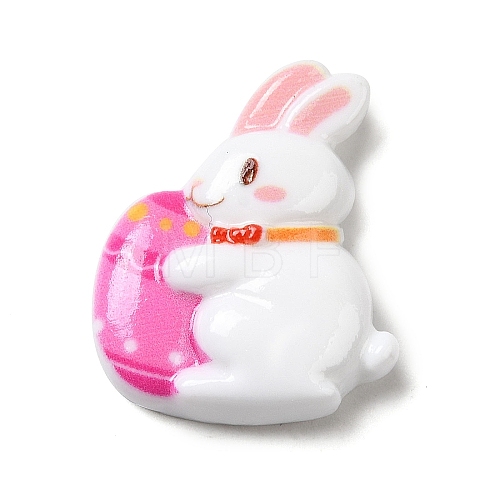 Easter Cartoon Opaque Resin Cabochons RESI-Q223-01F-1