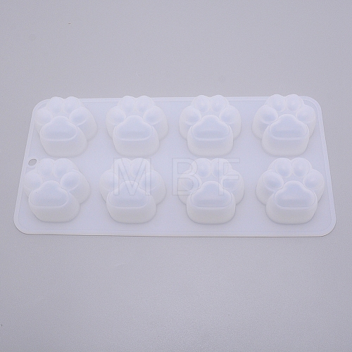Cat Footprint Silicone Molds DIY-WH0203-30-1