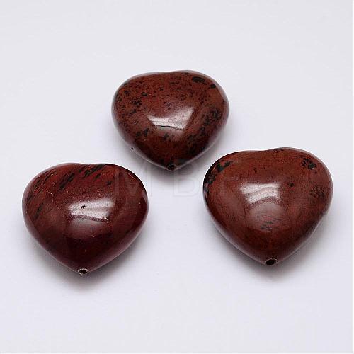 Natural Mahogany Obsidian Beads G-G647-29-1