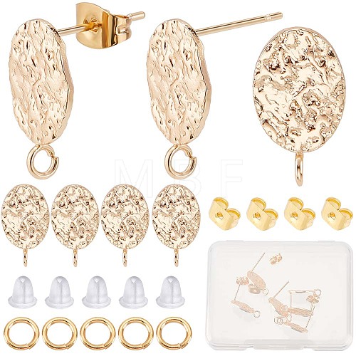 10Pcs Brass Stud Earring Findings DIY-CN0002-47-1