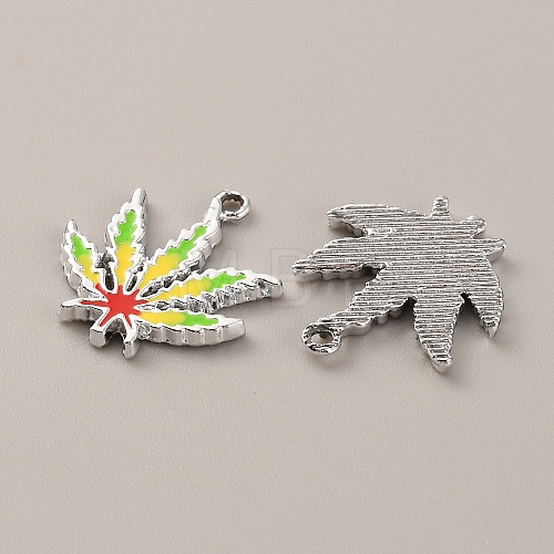 Alloy Enamel Pendants FIND-WH0120-22P-1