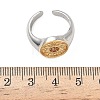 Brass Micro Pave Clear Cubic Zirconia Cuff Rings RJEW-G364-01GP-02-5
