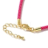 Nylon Milan Cord Necklace Making MAK-M028-01G-26-3