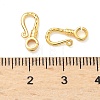 Brass S-Hook Clasps KK-H532-19G-3