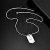 304 Stainless Steel Star Dog Tag Pendant Box Chain Necklaces for Men WGDBA2D-02-1
