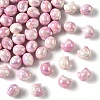 50Pcs UV Plating Opaque Acrylic Beads OACR-YW0003-10A-1