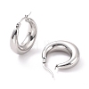 Non-Tarnish 304 Stainless Steel Chunky Hoop Earrings for Women X-EJEW-F280-06C-P-1