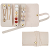 2Pcs PU Leather Jewelry Rolls for Rings Earrings Necklaces AJEW-FG0005-98B-1