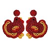 Alloy Dangle Stud Earrings FS-WG6CE38-02-1