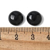 Natural Black Onyx(Dyed and Heated) Cabochons G-Z075-06D-3