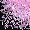 Transparent Colours Rainbow Glass Bugle Beads TSDB6MM01-2