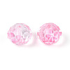 Baking Paint Transparent Glass Beads GLAA-N011-10mm-08-2