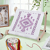 Beech Wooden Embroidery Hoop Holder Stand AJEW-WH0410-86-2