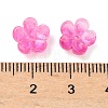 Dyed & Heated Glass Bead Caps GLAA-C042-01G-3