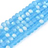 Transparent Glass Beads Strands EGLA-A044-T4mm-MB08-1