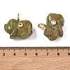 Natural Unakite Carved Pendants GG-CBA105B-03B-G-3