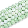 Anti-Tarnish Electroplate Glass Beads Strands X-GLAA-N056-6mm-09-1