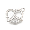 Brass Micro Pave Cubic Zirconia Pendants KK-Q097-05A-P-1