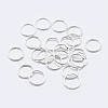 925 Sterling Silver Soldered Closed Jump Rings STER-F036-03S-0.7x3-1