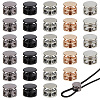 30Pcs 5 Colors Alloy Cord Locks FIND-PH0062-17-1