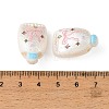 Printed Opaque Acrylic Beads OACR-B054-01M-3