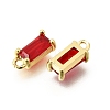 Brass Glass Pendants KK-Z156-02G-04-2