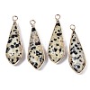 Natural Dalmatian Jasper Pendants G-S359-319C-1