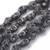 Electroplate Glass Beads Strands EGLA-T005-01A-1