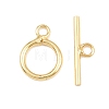 Ring Brass Toggle Clasps KK-G548-38G-3