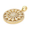 Brass Micro Pave Cubic Zirconia Pendants KK-L229-072G-2