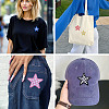 8Pcs 2 Styles Star with Lattice Computerized Embroidery Polyester Iron on/Sew on Patches PATC-TAC0001-28-9