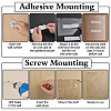 Rectangle Acrylic Wall Document Holder AJEW-WH0643-007-3