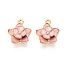 304 Stainless Steel Enamel Pendants STAS-N124-34A-G-1