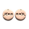 Ion Plating(IP) Mother's Day 304 Stainless Steel Pendants STAS-F261-05RG-2