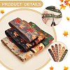 6 Yards 6 Color Autumn Double-Sided Printed Polyester Ribbon OCOR-BC0005-37-4
