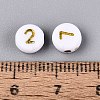 Opaque Acrylic Beads SACR-Q001-12E-4